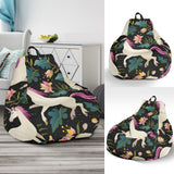 Unicorns Forest Background Bean Bag Cover