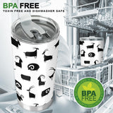 Goat Ram Pattern Tumbler