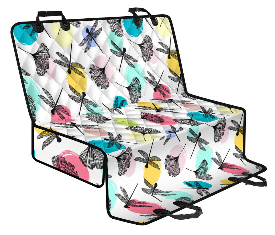 Dragonflies Ginkgo Leaves Pattern Dog Car Seat Covers