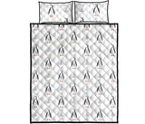 Penguin pattern Quilt Bed Set