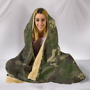 Dachshund Camo Hooded Blanket For Lovers Of Dachshunds