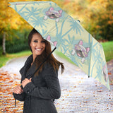 French Bulldog Hawaii Blackground Umbrella