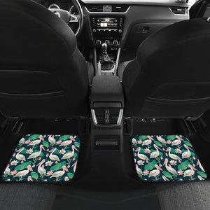 Pelican Pattern Print Design 03 Front and Back Car Mats