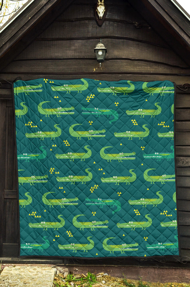 Crocodile Pattern Premium Quilt