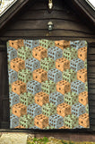 Dice Pattern Print Design 05 Premium Quilt