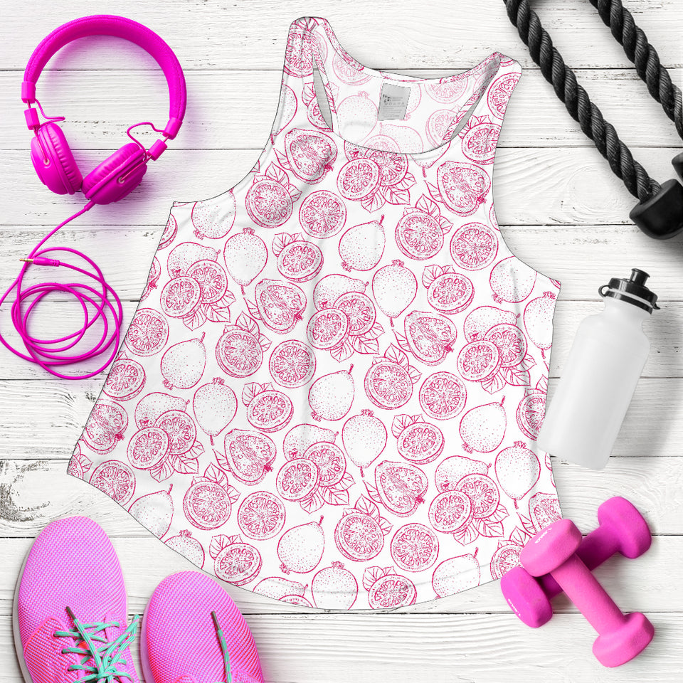 Sketch guava pattern Women Racerback Tank Top