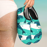 Dolphin Sea Pattern Aqua Shoes