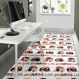 Camper Van Pattern Print Design 01 Area Rug