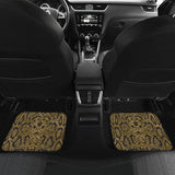 Snake Skin Pattern Front And Back Car Mats