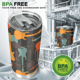 Electric Guitars Pattern Tumbler