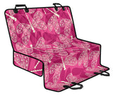 Beautiful Dragonfly Pink Background Dog Car Seat Covers