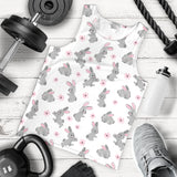 Watercolor cute rabbit pattern Men Tank Top