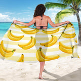 Banana Pattern Blackground Sarong