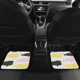 Whale Dot Pattern Front And Back Car Mats