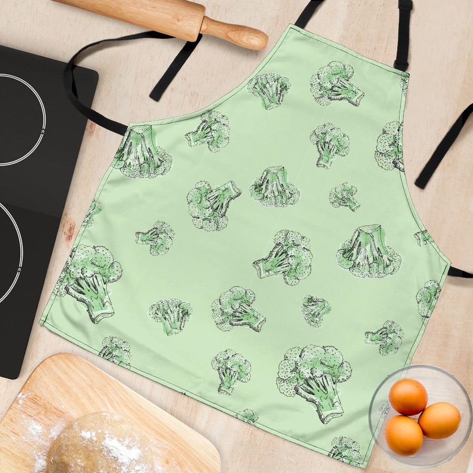 Broccoli Sketch Pattern Adjustable Apron
