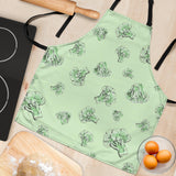 Broccoli Sketch Pattern Adjustable Apron