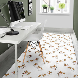 Jack Russel Pattern Print Design 04 Area Rug