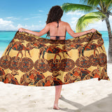Camel Polynesian Tribal Design Pattern Sarong