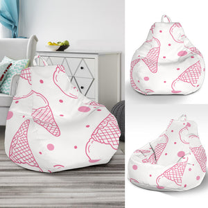Hand Drawn Ice Cream Pattern Bean Bag Cover