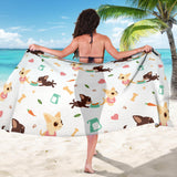 Cute Chihuahua Puppie Pattern Sarong