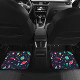 Colorful Space Pattern Planet Star Front And Back Car Mats