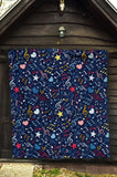 Music Notes Pattern Print Design 03 Premium Quilt