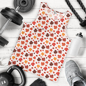 Colorful Maple Leaf pattern Men Tank Top