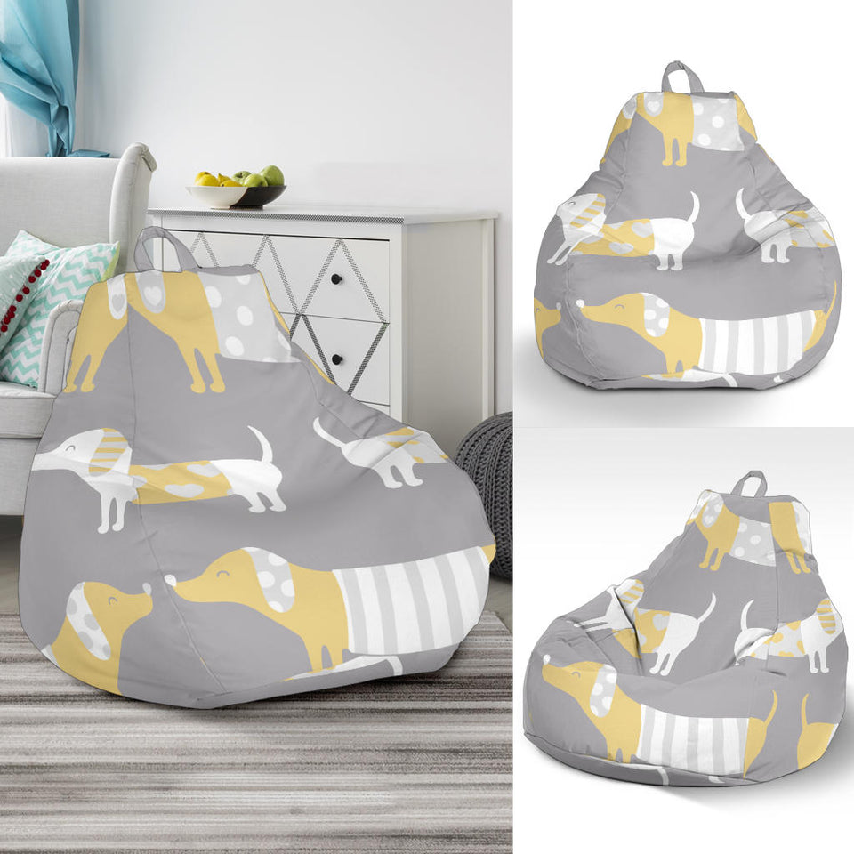 Cute Dachshund Dog Pattern Bean Bag Cover