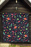 Colorful Space Pattern Planet Star Premium Quilt