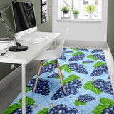 Watercolor Grape Pattern Area Rug