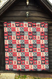 British Pattern Print Design 05 Premium Quilt