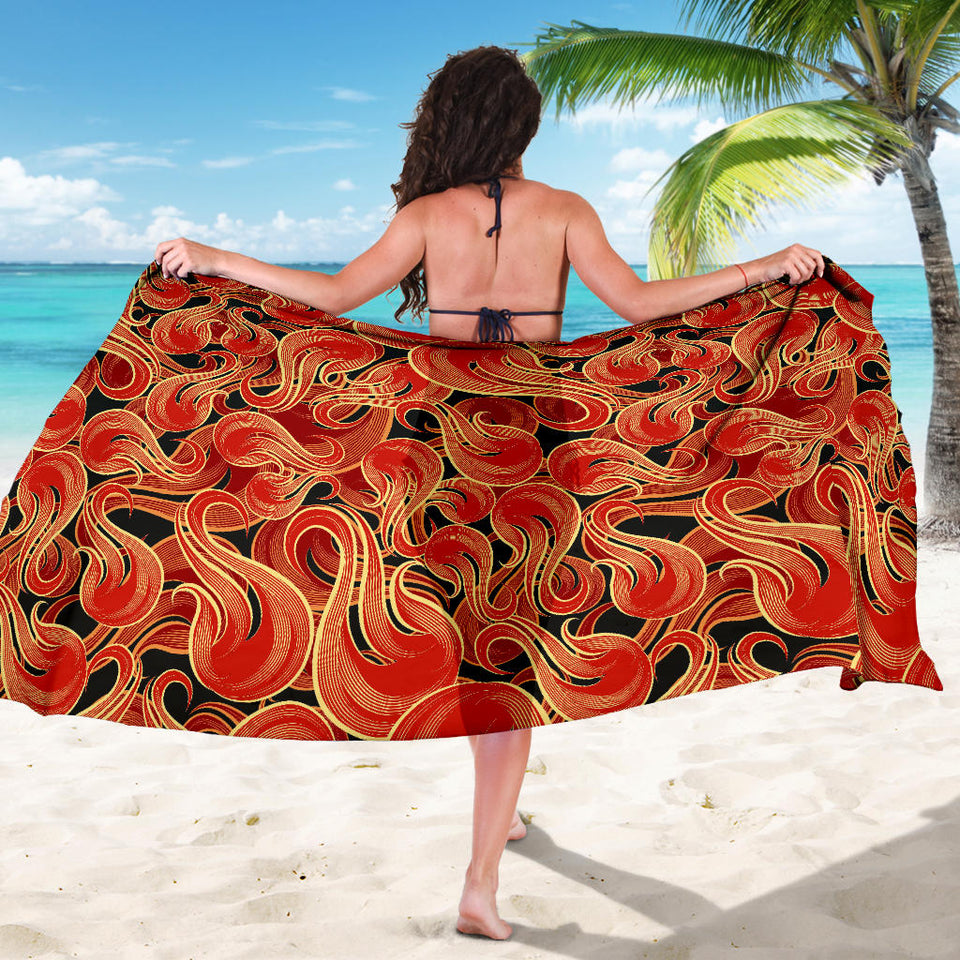 Fire Flame Pattern Sarong