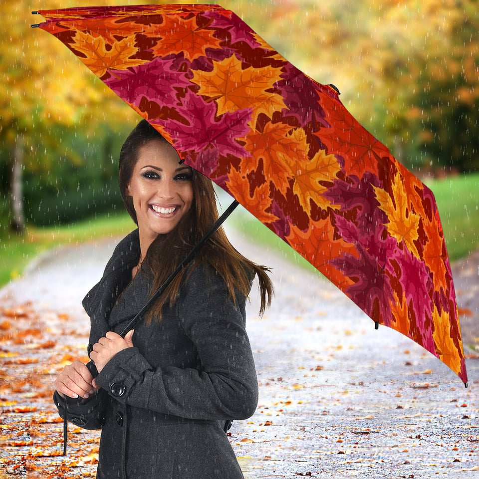 Autumn Maple Leaf Pattern Umbrella