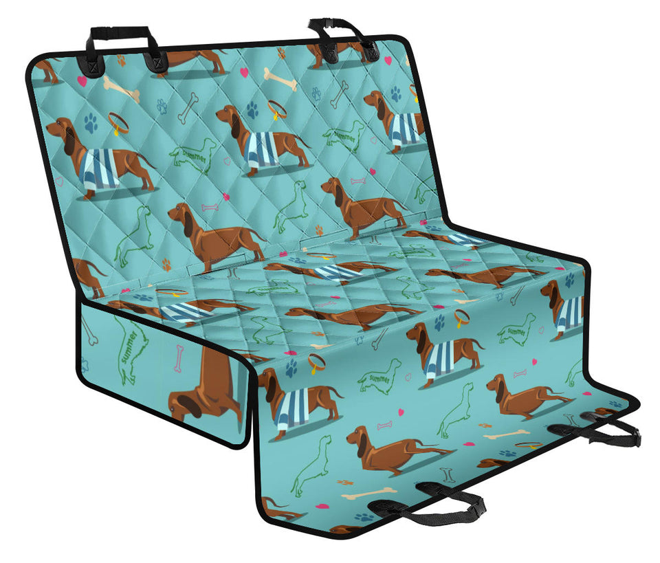 Dachshund Decorative Background Dog Car Seat Covers