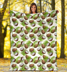 Coconut Pattern Print Design 04 Premium Blanket