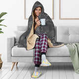 Beer Hand Drawn Pattern Hooded Blanket