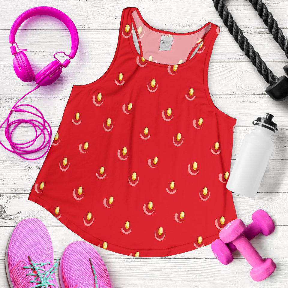 strawberry texture skin pattern Women Racerback Tank Top