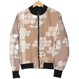 Beautiful Hexagon Japanese  Pattern Women'S Bomber Jacket