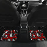 Billiard Ball Pattern Print Design 05 Front and Back Car Mats