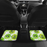 Watercolor Kiwi Pattern Front And Back Car Mats
