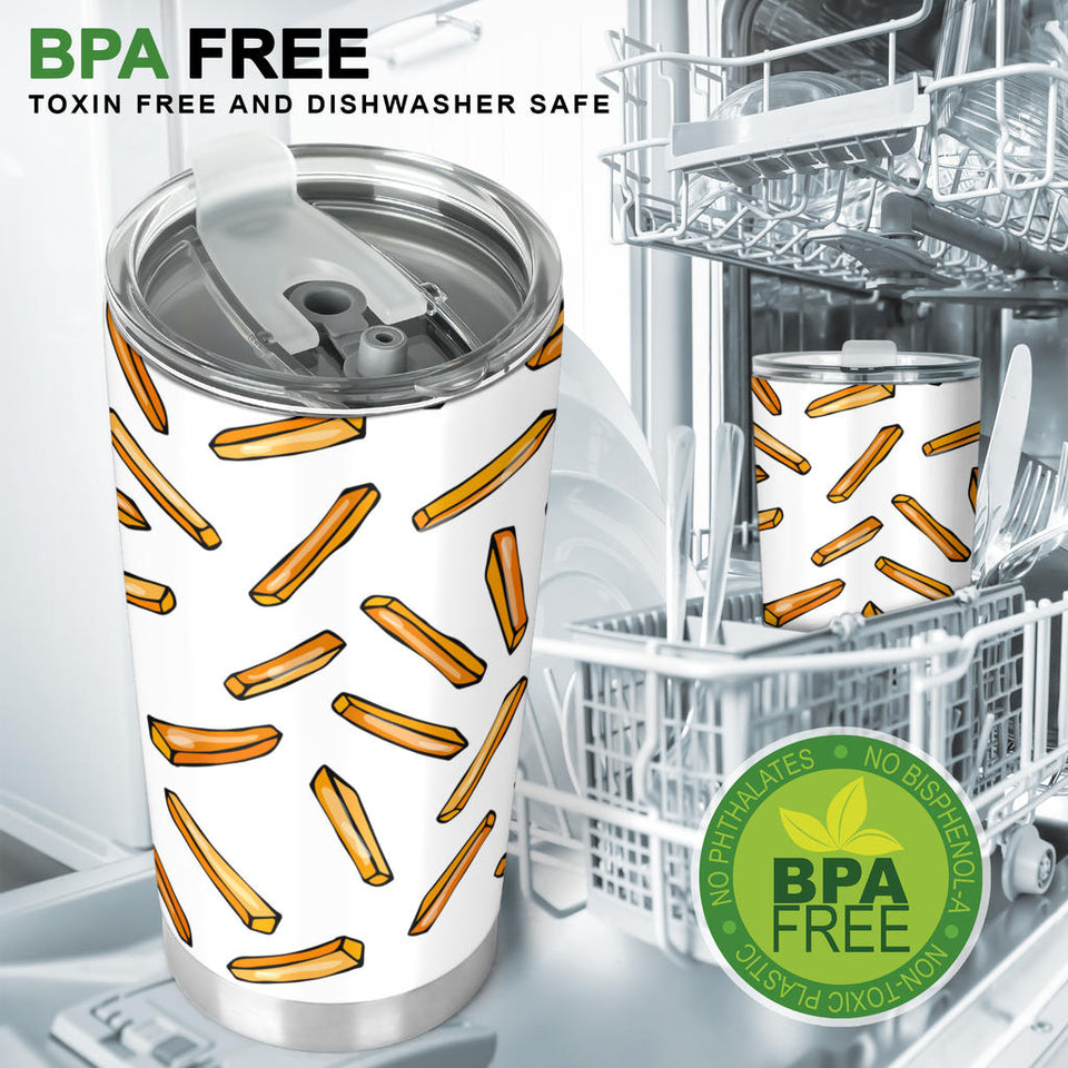 French Fries Potato Pattern Tumbler