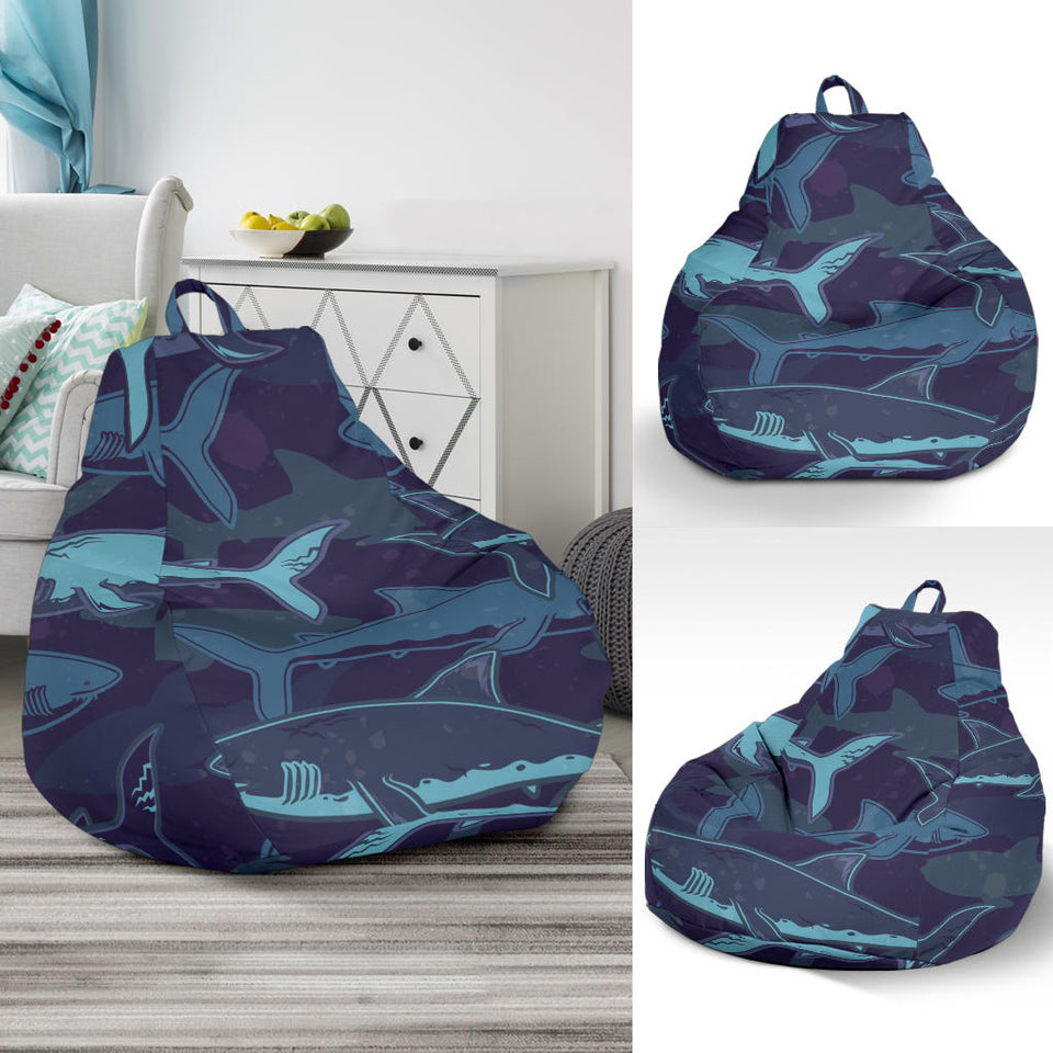 Shark Pattern Bean Bag Cover