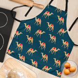 Camel Pattern Blue Blackground Adjustable Apron