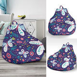 Colorful Butterfly Flower Pattern.Eps Bean Bag Cover