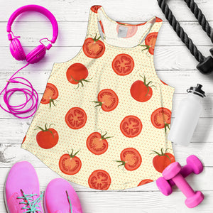 Tomato dot background Women Racerback Tank Top