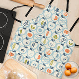 Apples Leaves Pattern Adjustable Apron