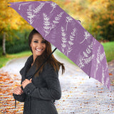 Lavender Flowers Purple Pattern Umbrella