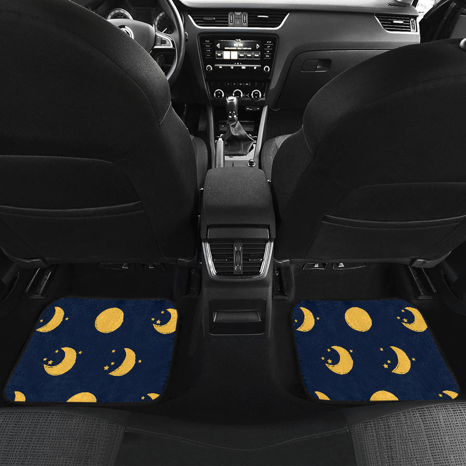 Moon Star Pattern Front And Back Car Mats