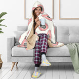 Papaya Pattern Hooded Blanket