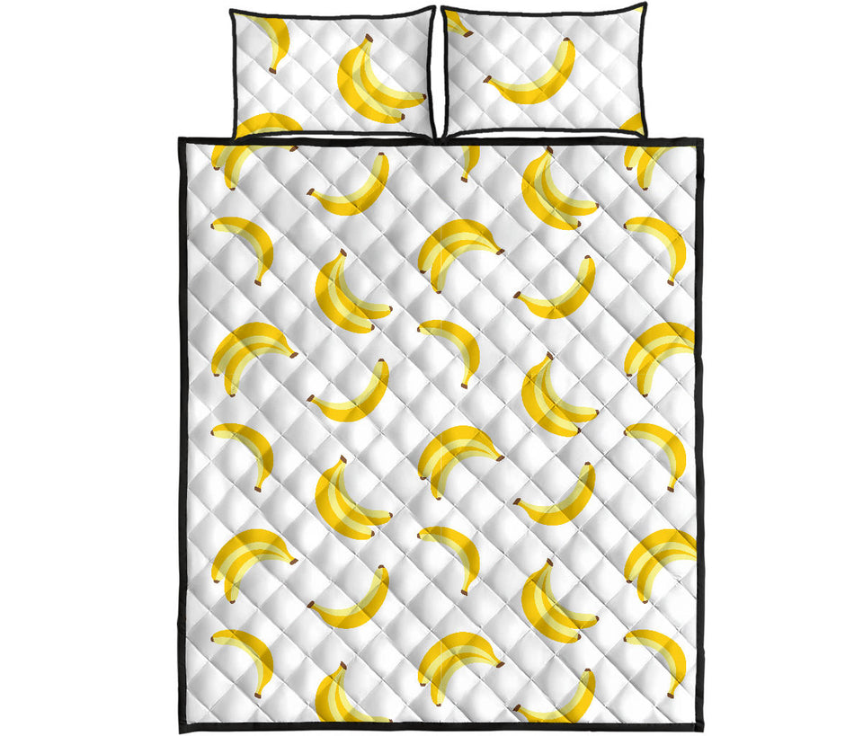 Banana pattern Quilt Bed Set